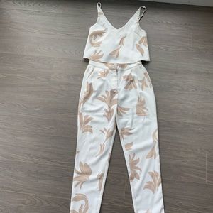2 piece l’atiste pants and crop top